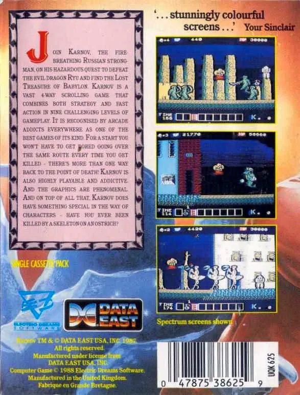 Karnov box back