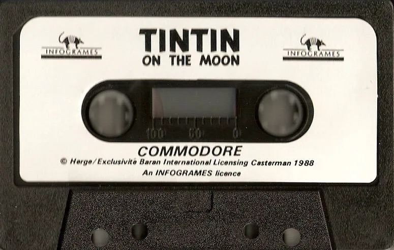Tintin on the Moon cart