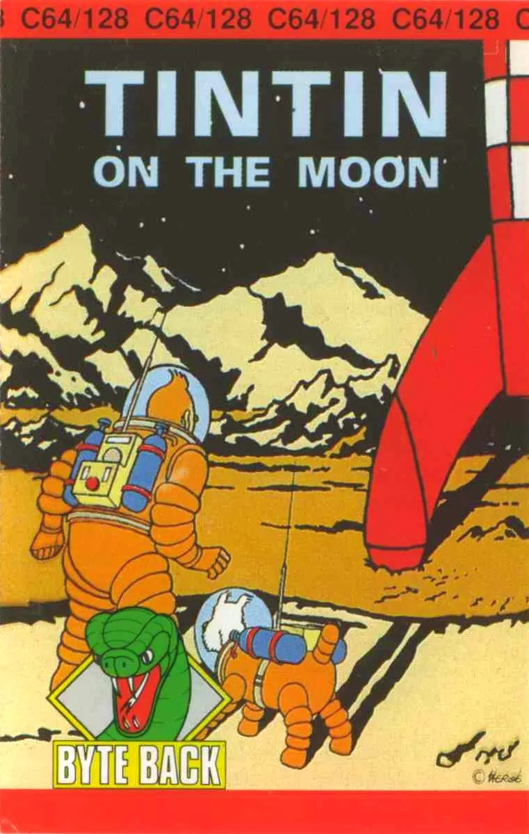Tintin on the Moon box art