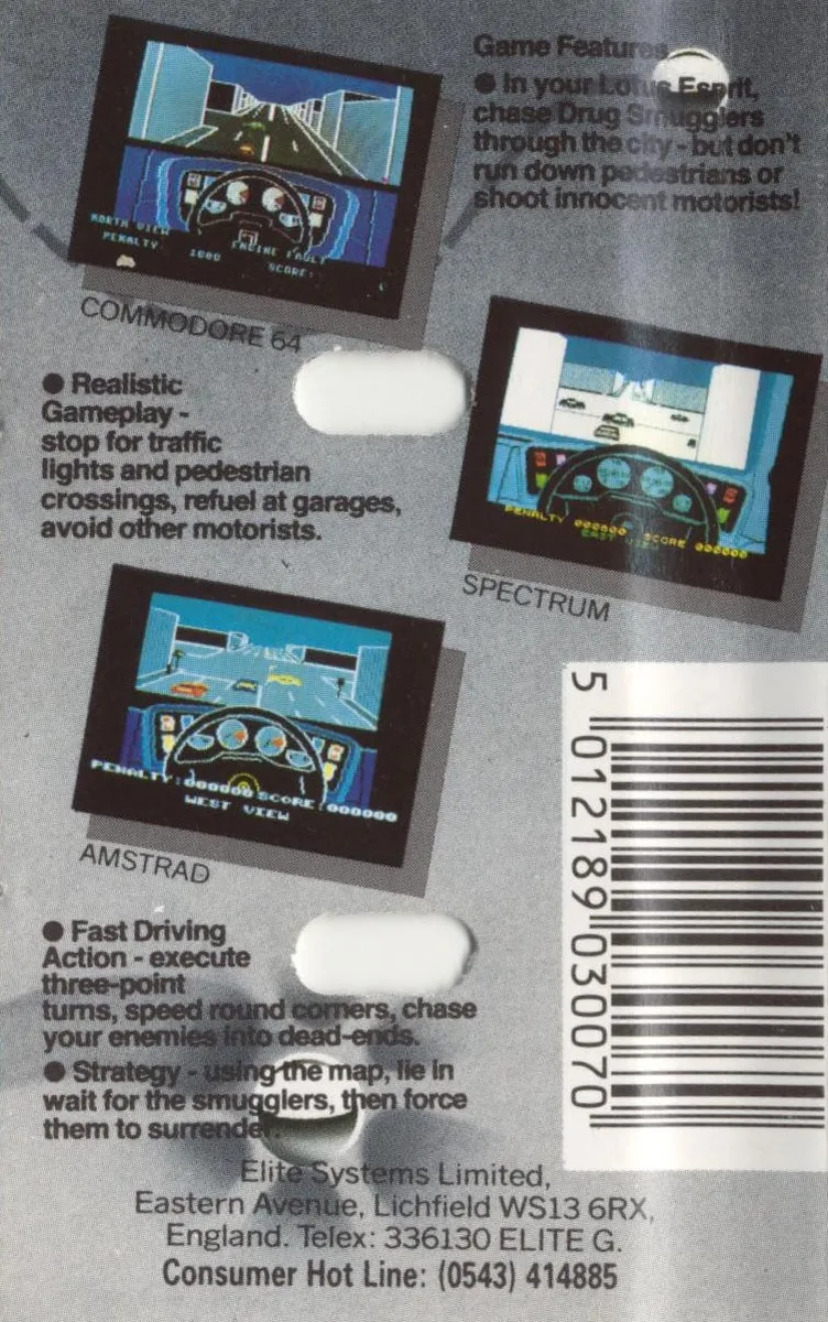 Turbo Esprit box back