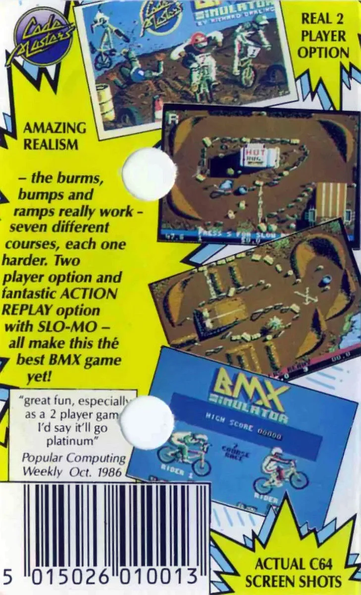 BMX Simulator box back