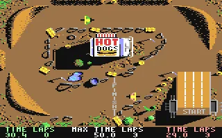 Backdrop artwork for BMX Simulator
