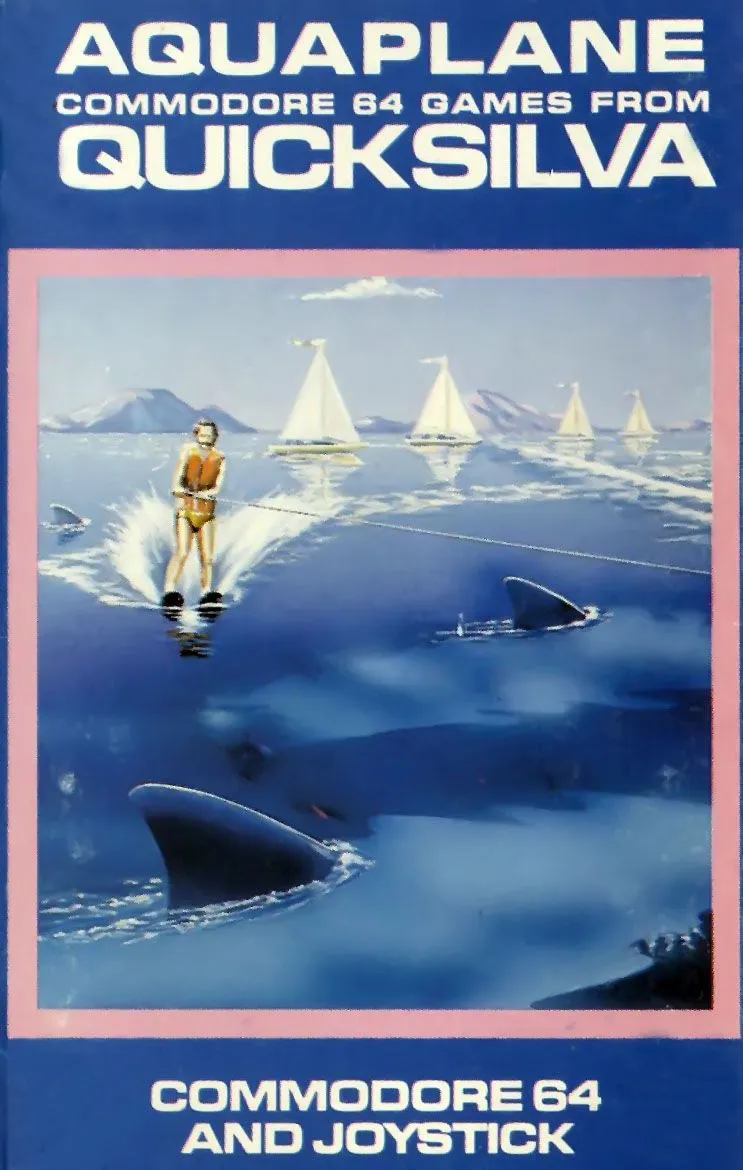 Aquaplane cover art for Commodore 64