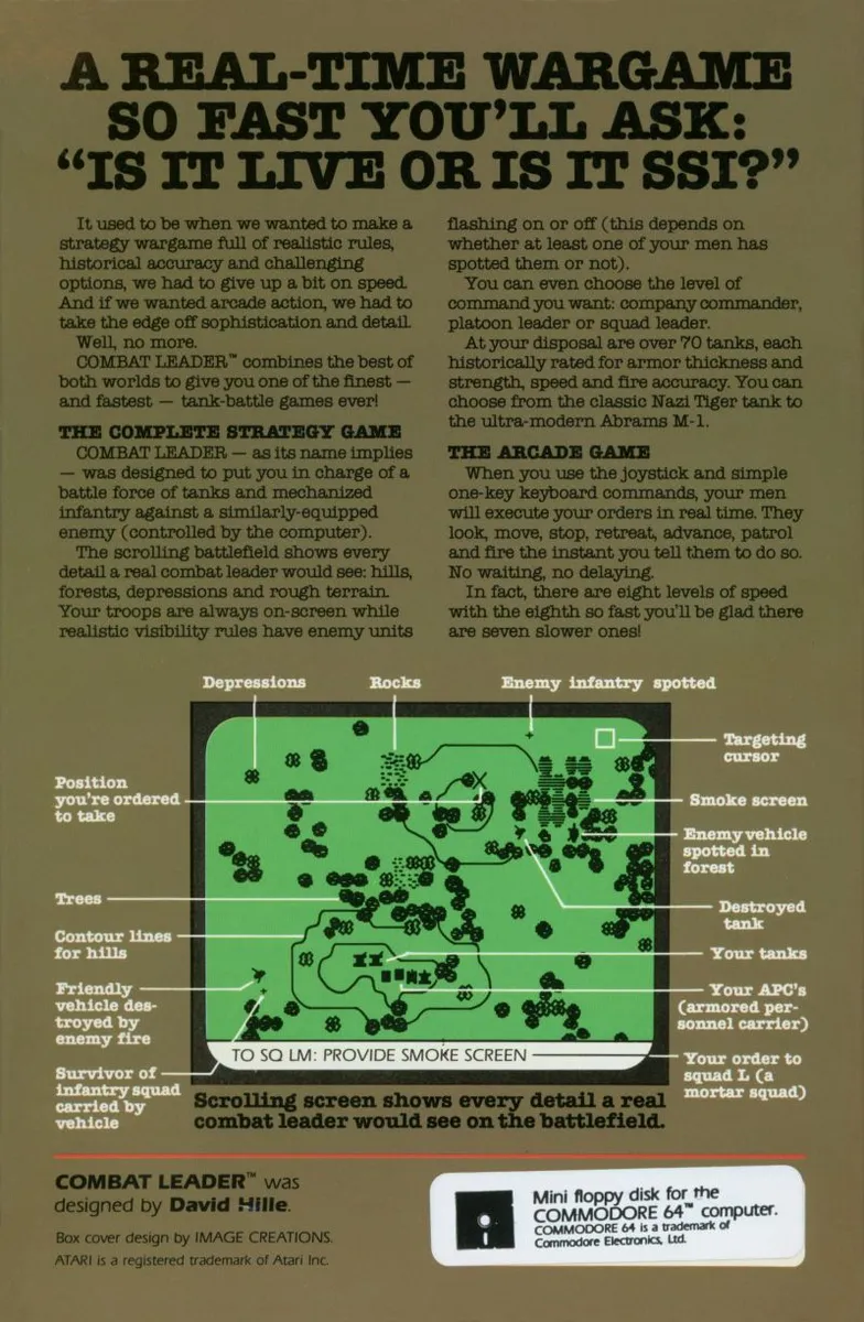 Combat Leader box back
