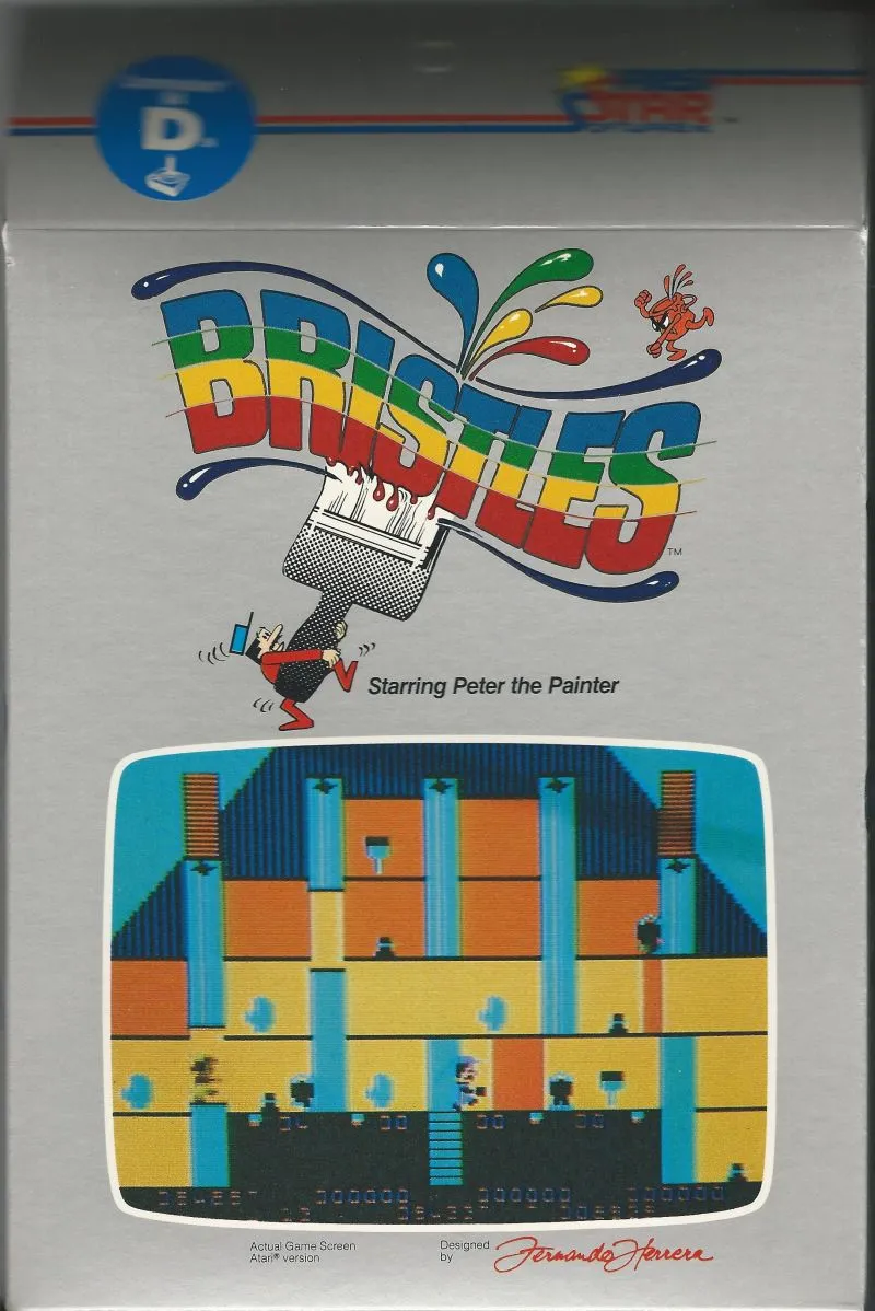 Bristles cover art for Commodore 64