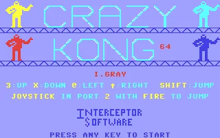 Backdrop artwork for Crazy Kong 64