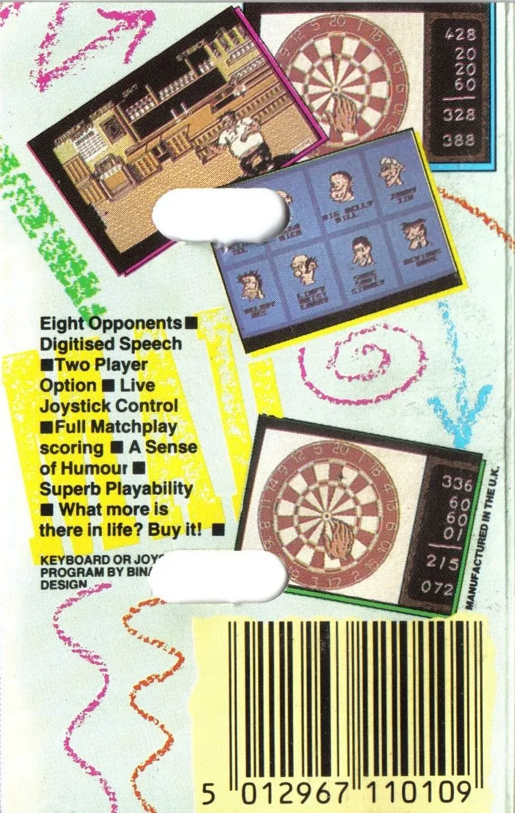 Pub Darts box back