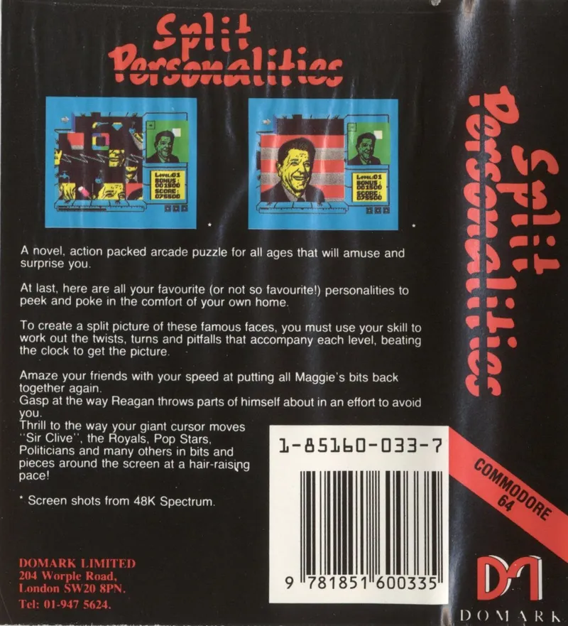 Split Personalities box back