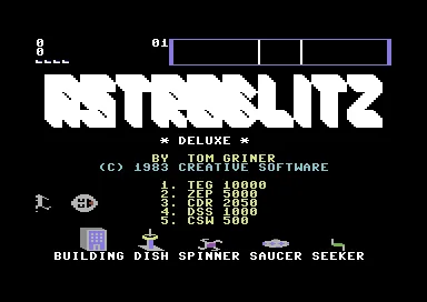 Astroblitz title screen