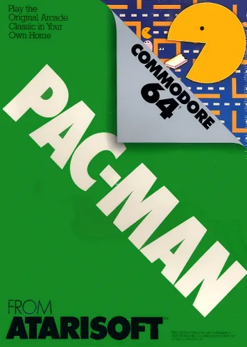 Pac-Man cover art for Commodore 64