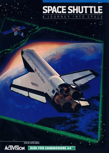 Space Shuttle - A Journey into Space cover art for Commodore 64