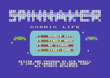 Cosmic Life title screen