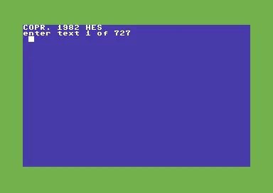 HES Writer 64 title screen