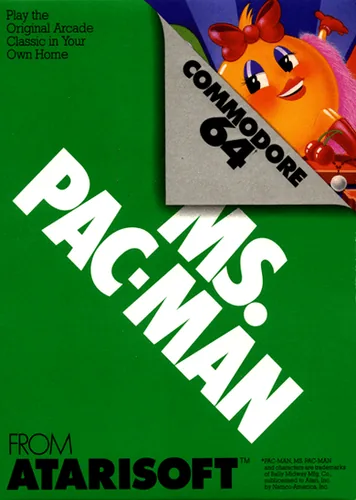 Ms. Pac-Man cover art for Commodore 64