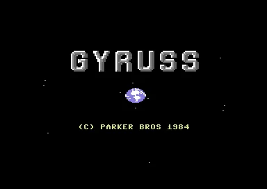 Gyruss title screen