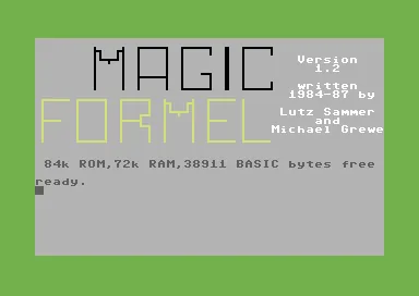 Backdrop artwork for Magic Formel
