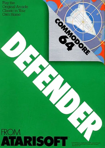 Defender cover art for Commodore 64