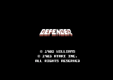 Defender title screen