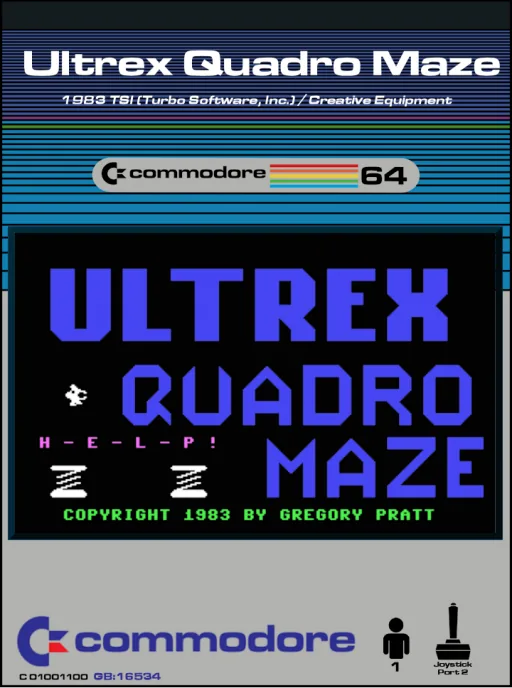 Ultrex Quadro Maze cover art for Commodore 64