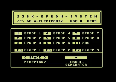 256K-EPROM-System title screen