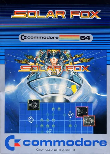 Solar Fox cover art for Commodore 64