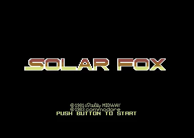 Solar Fox title screen
