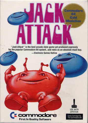 Jack Attack cover art for Commodore 64