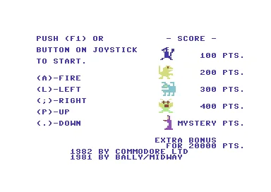 Wizard of Wor (Japan) (MAX) title screen