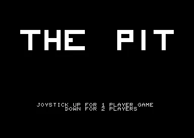 The Pit title screen