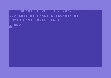 ExBASIC Level II title screen