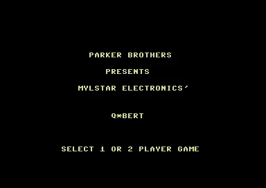 Q-bert title screen