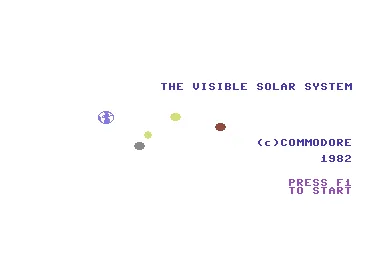 Visible Solar System, The (USA, Europe) (MAX) title screen