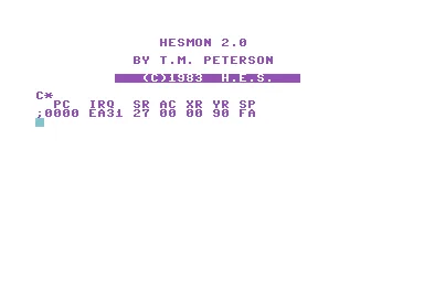 HES Mon 64 title screen