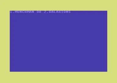 Galaxions + Munchman title screen