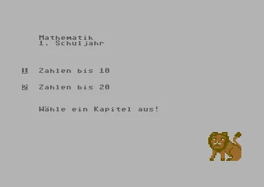 Rechenlowe, Der - Fit in Mathematik - 1. Schuljahr title screen