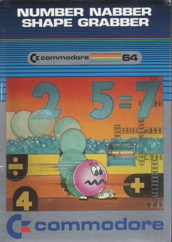 Number Nabber, Shape Grabber cover art for Commodore 64