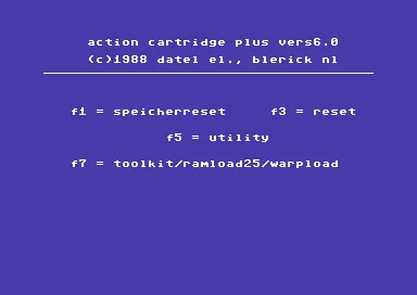 Action Cartridge Plus title screen