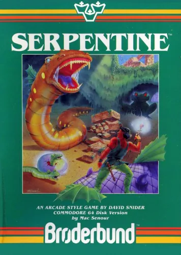 Serpentine cover art for Commodore 64