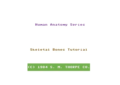 Human Skeleton Tutorial title screen
