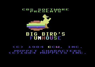 Big Bird's Funhouse title screen