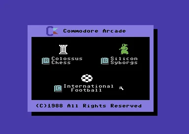 Colossus Chess + Silicon Syborgs + International Football (USA, Europe) (Super Games) title screen