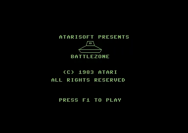 Battlezone title screen