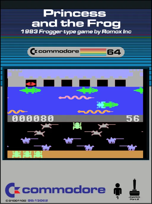 Princess and the Frog cover art for Commodore 64