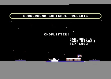 Choplifter! title screen
