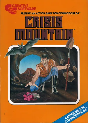Crisis Mountain cover art for Commodore 64