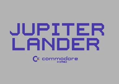 Jupiter Lander (World) (v02) (MAX) title screen
