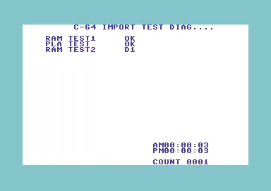 Backdrop artwork for C-64 Import Test Diag