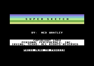 Super Sketch title screen