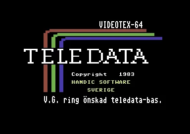 Teledata title screen