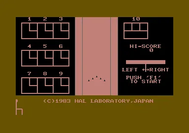 Bowling (Japan) (MAX) title screen
